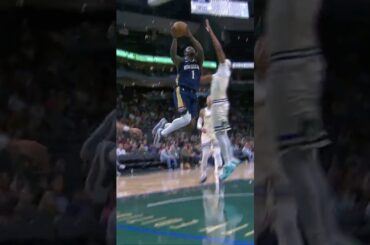 Zion Williamson with the crossover and slam dunk 🔥#pelicans #bucks #highlights