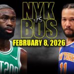 New York Knicks vs Boston Celtics Full Game Highlights – February 8, 2026 | NBA Season