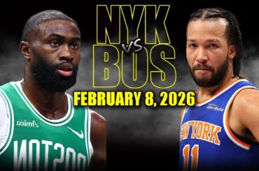 New York Knicks vs Boston Celtics Full Game Highlights – February 8, 2026 | NBA Season