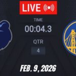 NBA LIVE! Golden State Warriors vs Memphis Grizzlies | February 9, 2026 | 2026 NBA Season Live 2K