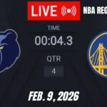 NBA LIVE! Golden State Warriors vs Memphis Grizzlies | February 9,2026 | NBA Regular Season | 2K26