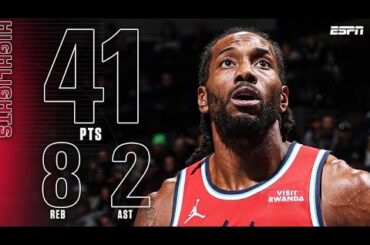 41 POINTS 🔥 Kawhi Leonard puts on A SHOW against the Timberwolves 🎬 | NBA on ESPN