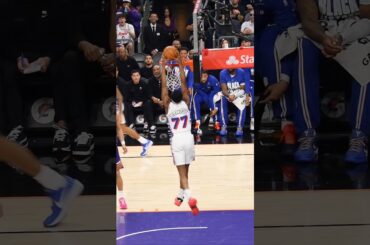 VJ having fun with it 🔔🏀 #Philadelphia #76ers #Basketball #VJEdgecombe #Phoenix #Suns #GVSN