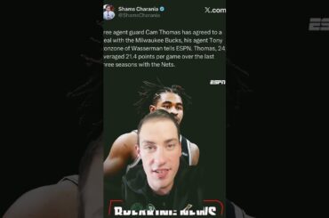 MILWAUKEE BUCKS SIGN CAM THOMAS!