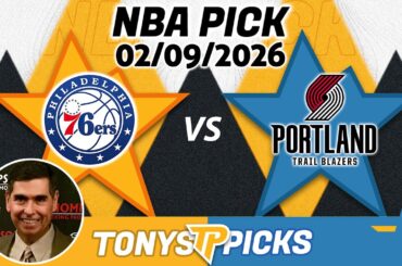 Philadelphia 76ers vs Portland Trail Blazers Pick 2/9/26 NBA Pick Prediction