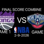 NBA Game 1 Sacramento Kings vs New Orleans Pelicans (2-9-2026)