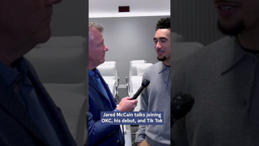 Jared McCain Reacts to His Thunder Debut ⚡️