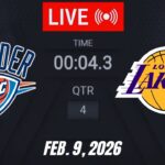NBA LIVE! Los Angeles Lakers vs Oklahoma City Thunder February 9, 2026 | 2026 NBA Season Live 2K