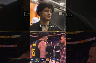 CURRY DEU O PAPO PRO GUI 👀🇧🇷 #nba
