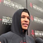 Houston Rockets Practice: Jabari Smith talks about his recent strong play and Sengun