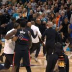 Pistons vs Hornets HUGE FIGHT - Duren vs Moussa and Isaiah Stewart runs at Bridges