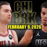 Chicago Bulls vs Brooklyn Nets Full Game Highlights – February 9, 2026 | NBA Season