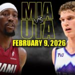 Miami Heat vs Utah Jazz Full Game Highlights – February 9, 2026 | NBA Season