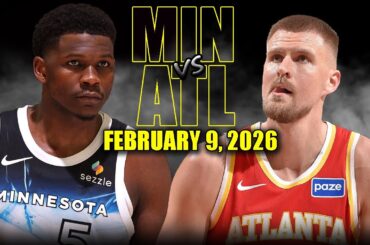 Minnesota Timberwolves vs Atlanta Hawks Full Game Highlights – February 9, 2026 | NBA Season