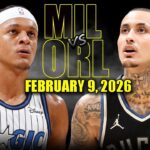 Milwaukee Bucks vs Orlando Magic Full Game Highlights – February 9, 2026 | NBA Season