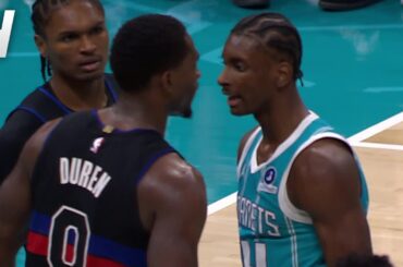 Pistons & Hornets GOT INTO IT IN A HUGE BRAWL 😳