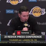JJ Redick POSTGAME INTERVIEWS | Los Angeles Lakers loss to Oklahoma City Thunder 119-110