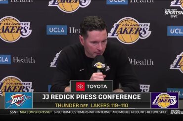 JJ Redick POSTGAME INTERVIEWS | Los Angeles Lakers loss to Oklahoma City Thunder 119-110