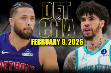 Detroit Pistons vs Charlotte Hornets Full Game Highlights – February 9, 2026 | NBA Season