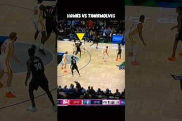 Everything Started with A Flinch…😮‍💨 Hawks vs Timberwolves #nba #shorts