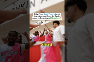 My AAU Team played next to the Milwaukee Bucks Arena! #basketball #hoops #ballislife