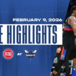 Detroit Pistons Snap Charlotte Hornets Win Streak with Road Victory | Game Highlights | 02.09.26