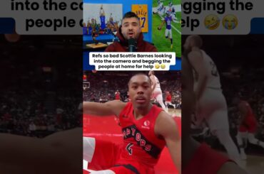 OMG💀#nba #raptors #toronto #scottiebarnes #ref #trending #xyzbca #torontoraptors #referee #nbamemes