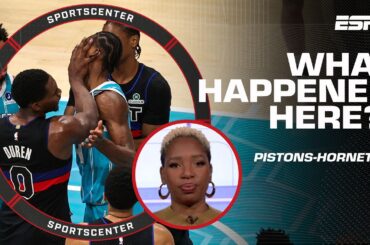 PISTONS & HORNETS BRAWL 🥊 'A moment of growth for Charlotte' - Monica McNutt | SportsCenter