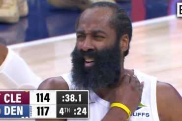 James Harden is Clutch 🔥 Cavs vs. Nuggets Wild Ending