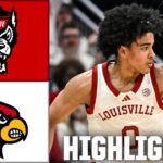 NC State Wolfpack vs. Louisville Cardinals | Full Game Highlights | ESPN College Basketball