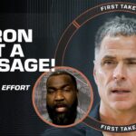 Perk says LeBron sent a message to Jeanie Buss & Rob Pelinka with Lakers effort comment | First Take