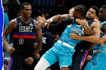 Charlotte Hornets, Detroit Pistons get in legit BRAWL resulting in four ejections