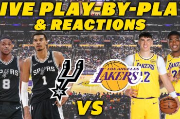 San Antonio Spurs vs Los Angeles Lakers | Live Play-By-Play & Reactions