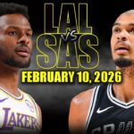 Los Angeles Lakers vs San Antonio Spurs Full Game Highlights – February 10, 2026 | NBA Season