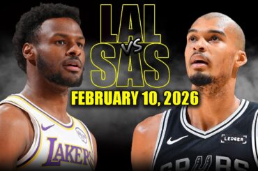 Los Angeles Lakers vs San Antonio Spurs Full Game Highlights – February 10, 2026 | NBA Season