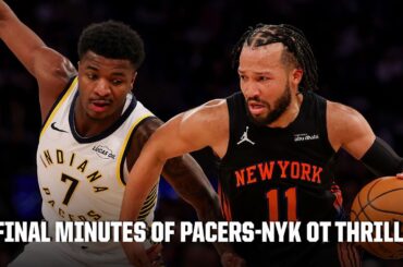 WILD OT FINISH 🔥 Pacers-Knicks goes down TO THE WIRE 👀 | NBA on ESPN