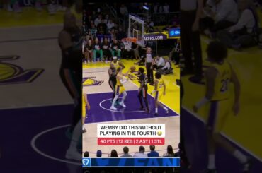 WEMBY IS UNBELIEVABLE 🤯