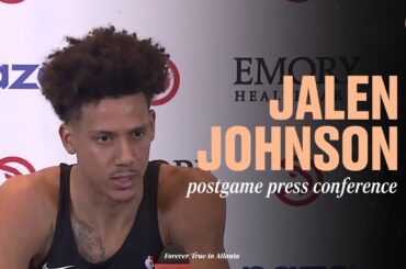 Hawks vs. Hornets Postgame Press Conference: Jalen Johnson