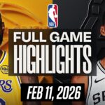 LAKERS vs SPURS FULL GAME HIGHLIGHTS FEBRUARY 11, 2026 NBA HIGHLIGHTS TODAY | NBA 2K26 GAMEPLAY