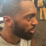 Milwaukee Bucks forward Bobby Portis Jr. reacts to being in NBA's 3-point contest