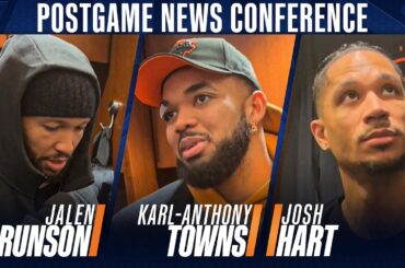 Josh Hart, Jalen Brunson, and Karl-Anthony Towns credit Pacers performance in Knicks overtime loss