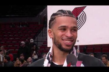 Toumani Camara Postgame Interview | Brightside Windows Baseline Report | vs 76ers | February 9, 2026