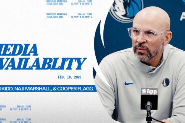 Jason Kidd, Naji Marshall, & Cooper Flagg | Post-Game Media Availability @ PHX | 2/10/26
