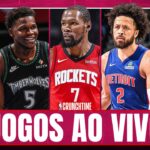 JOGOS DA NBA AO VIVO I Celtics x Bulls, Rockets, Wolves e tudo da rodada no CrunchTime 11/02