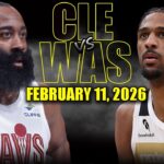 Cleveland Cavaliers vs Washington Wizards Full Game Highlights – February 11, 2026 | NBA Season