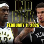 Indiana Pacers vs Brooklyn Nets Full Game Highlights – February 11, 2026 | NBA Season