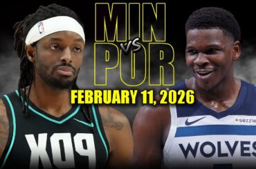 Minnesota Timberwolves vs Portland Trail Blazers Full Game Highlights – February 11 2026| NBA Season