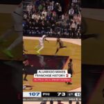 Jose Alvarado becomes FIRST player in Knicks history w/ 25+ PTs, 5+ STLs & 5+ 3PM off the bench ‼️