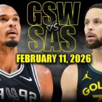 Golden State Warriors vs San Antonio Spurs Full Game Highlights – February 11, 2026 | NBA Season