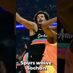 React: San Antonio Spurs waive Jeremy Sochan